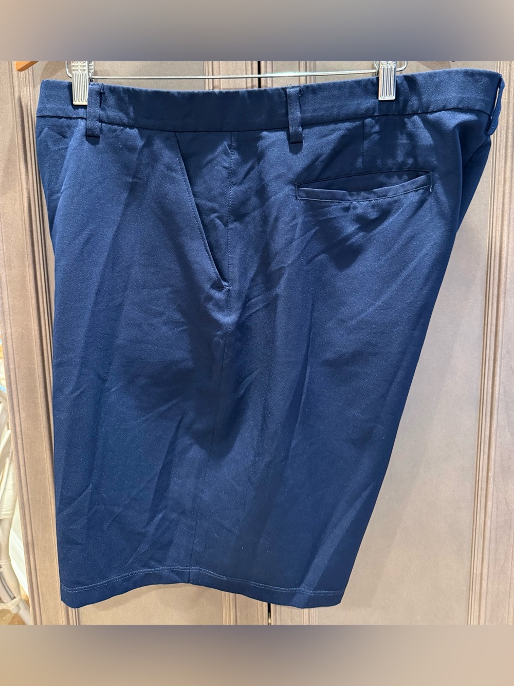 Saddlebred 40” Navy Men's Flat Front Comfort Performance Golf Shorts